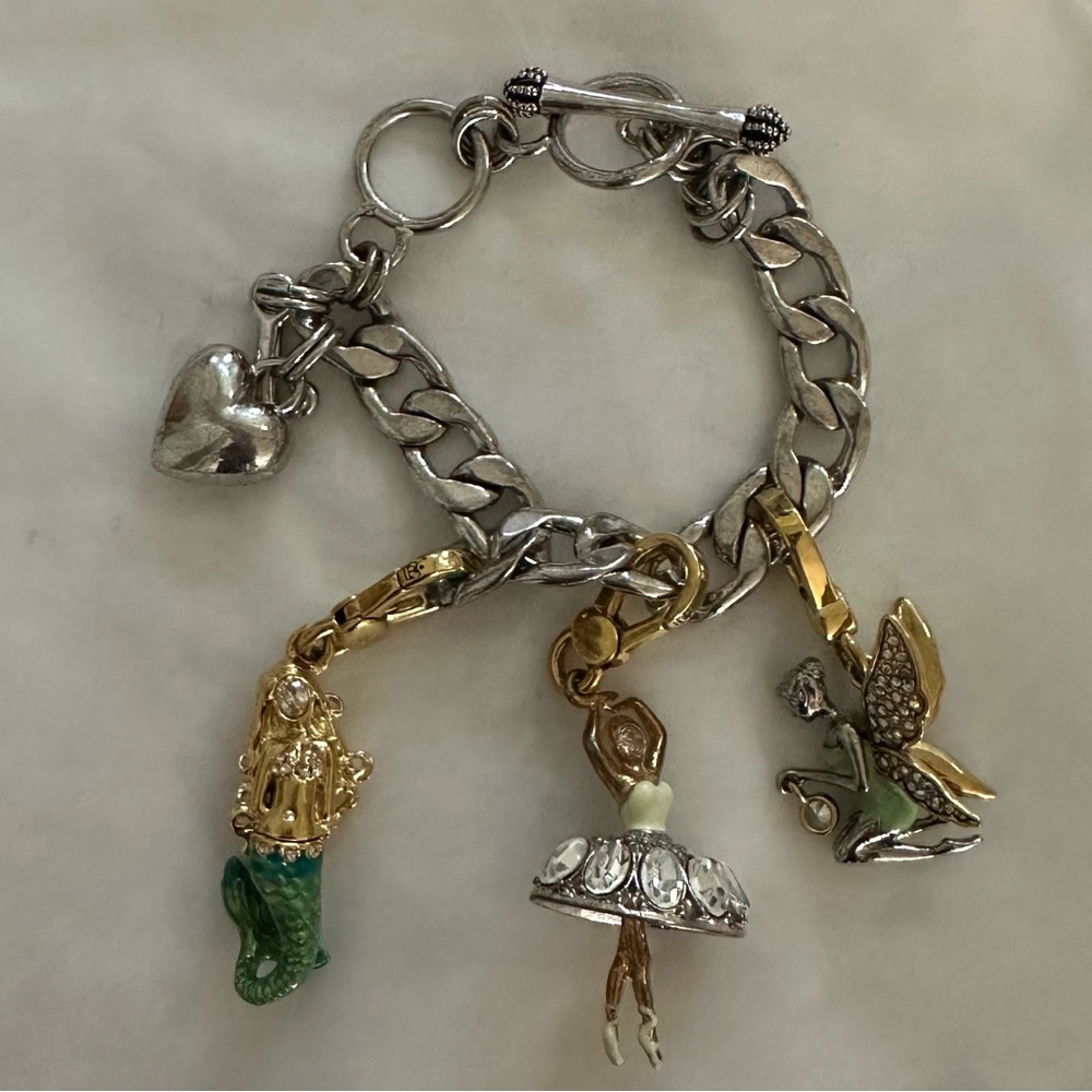 Juicy Couture y2k charm bracelet ballerina mermaid fairy